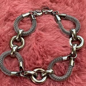 Silver costume Chain Link Bracelet